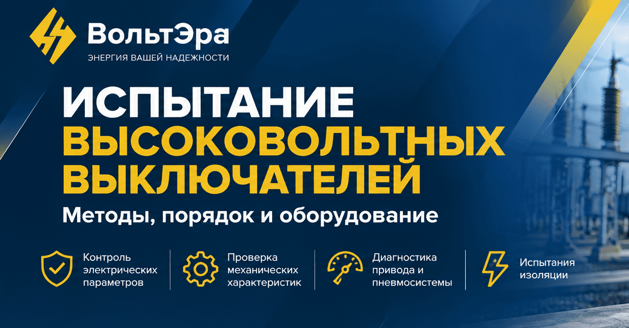 Испытание высоковольтных выключателей: порядок, методы и оборудование
